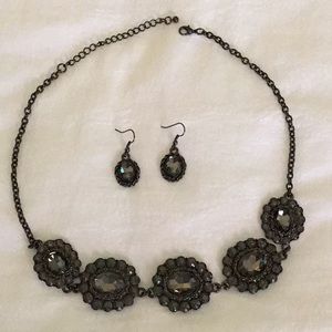 Necklace and earrings